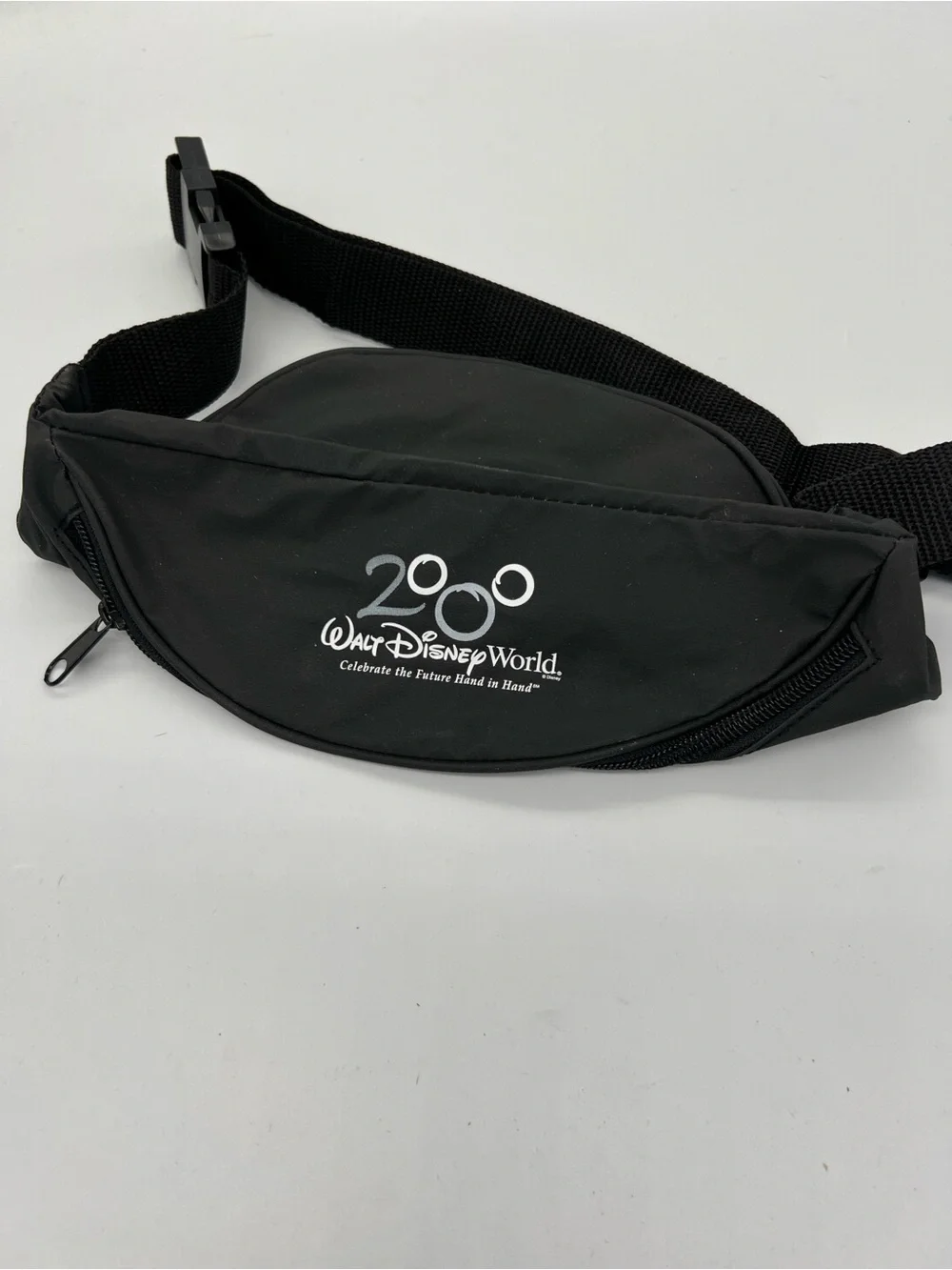 Vintage Disney 2000 Black Logo Waist / Fanny Bag/ pack